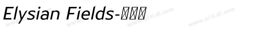 Elysian Fields字体转换